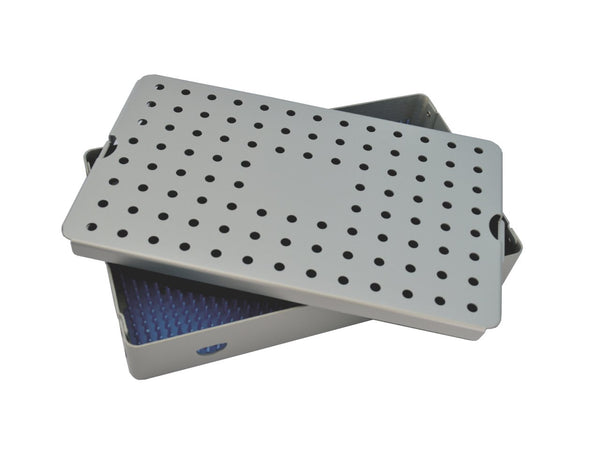 Aluminum Sterilization Tray 10" L X 6" W X 3.25" H Large Deep Single Layer - A4220