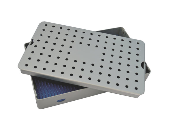 Aluminum Sterilization Tray Size 10" L X 6" W X 1.5" H, Large Deep Tray - CalTray A4000