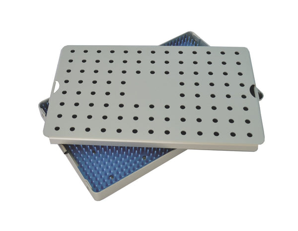 Aluminum Sterilization Tray Large Size 10'' L X 6'' W X 0.80'' H - CalTray A3000