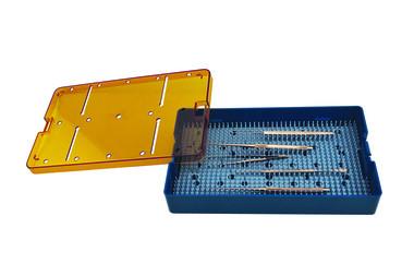 Plastic Sterilization Trays Size L 10" x W 6" x H 1.5"  For Ophthalmic, Dental Instruments