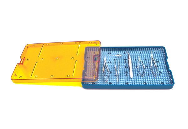 Plastic Sterilization Trays L 10" x W 6" x H 0.75" For Micro Surgical Instruments