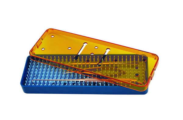 Plastic Sterilization Trays L 7.5" x W 2.5" x H 0.75" For Micro Surgical Instruments